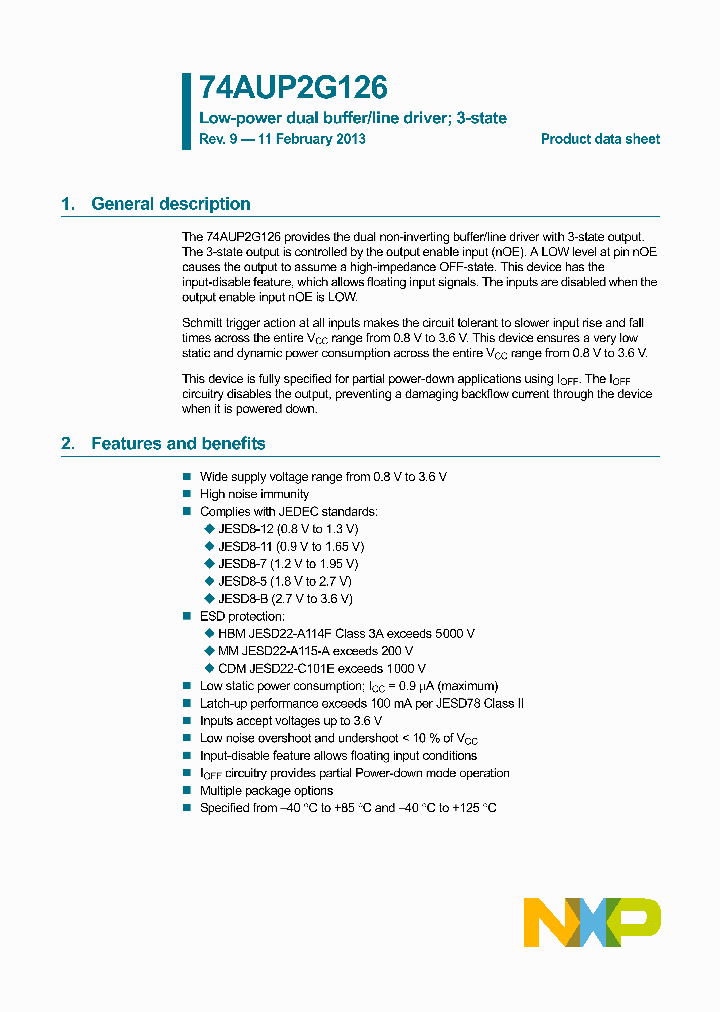 74AUP2G126GT_9093817.PDF Datasheet