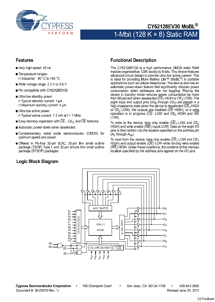 CY62128EV30LL-45SXI_9094539.PDF Datasheet