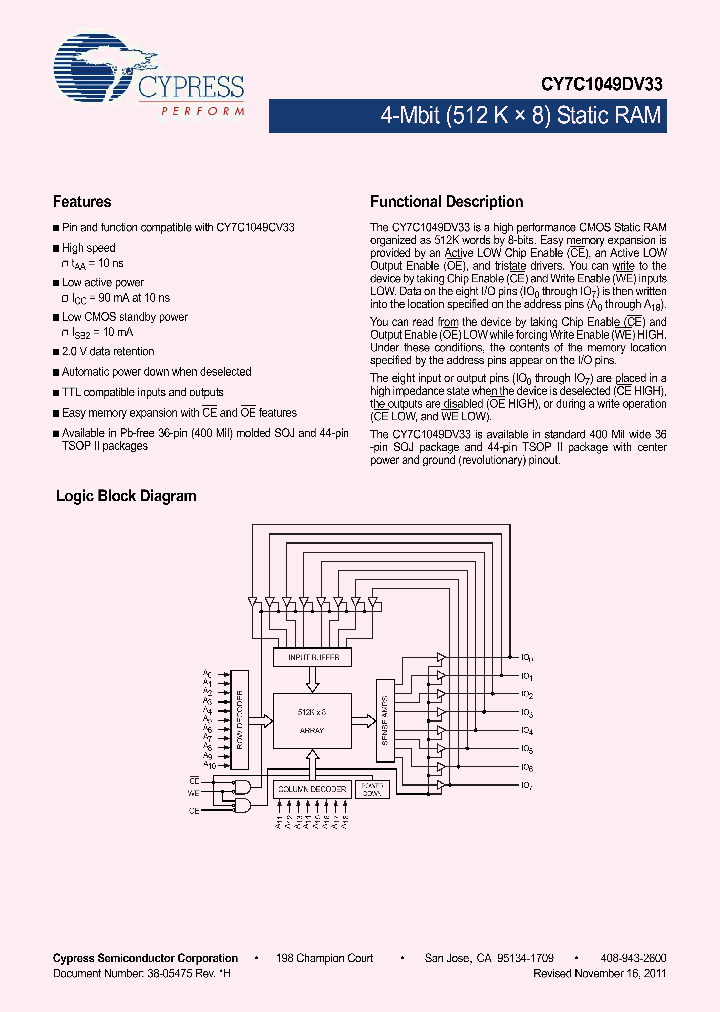 CY7C1049DV33-10VXI_9094562.PDF Datasheet