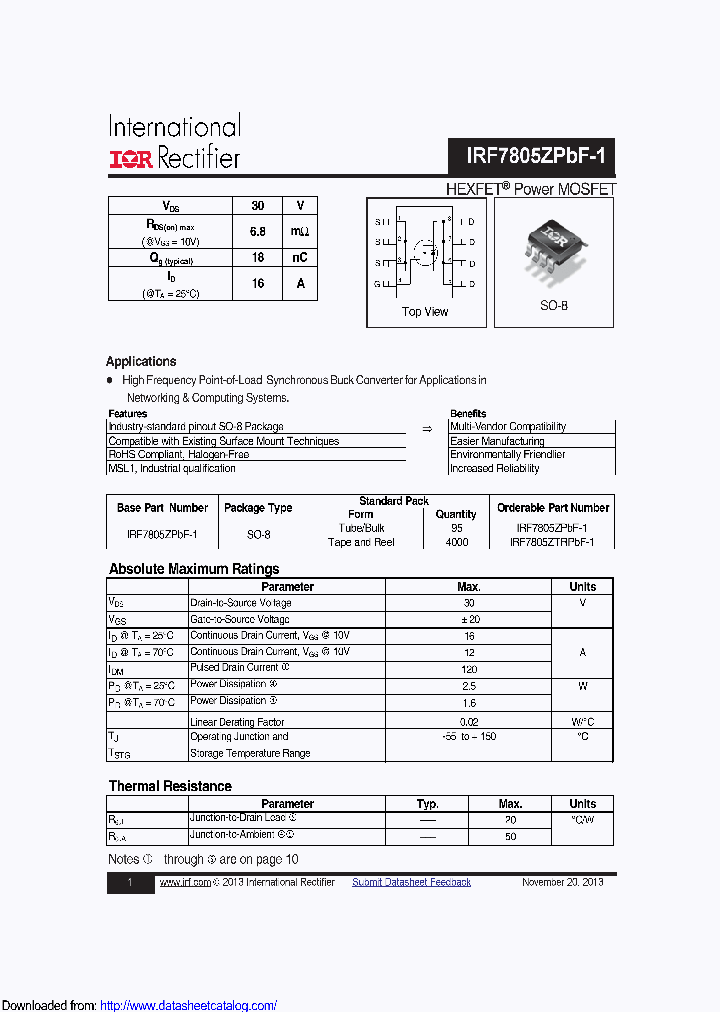 IRF7805ZPBF-1_9094782.PDF Datasheet