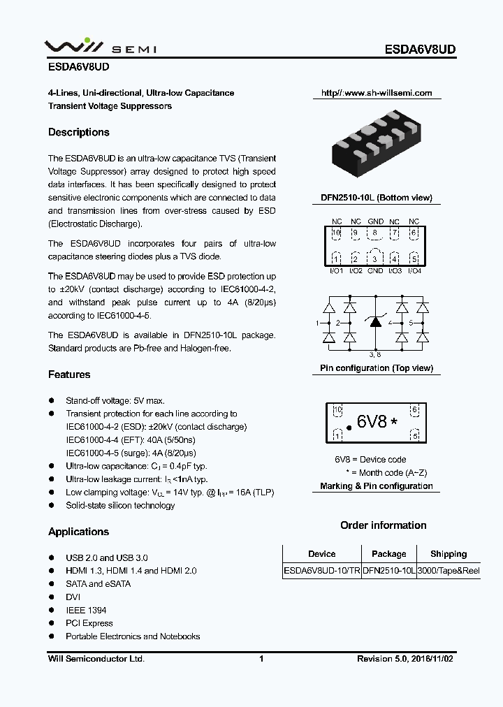 ESDA6V8UD_9094995.PDF Datasheet