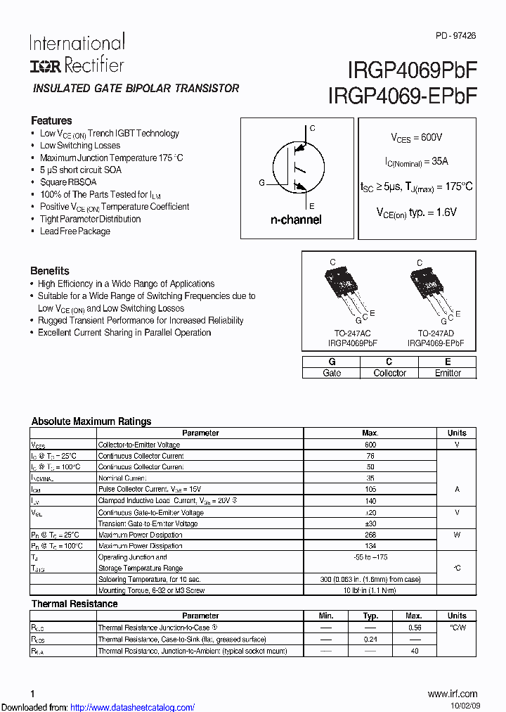 IRGP4069-EPBF_9095205.PDF Datasheet