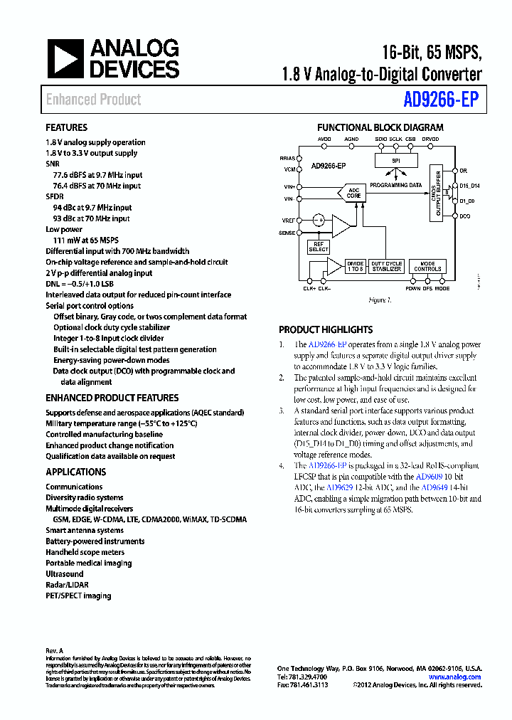AD9266-EP_9095220.PDF Datasheet