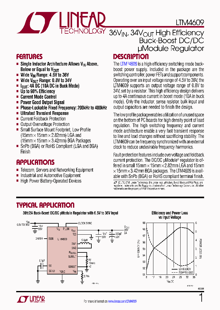 LTM4609_9095318.PDF Datasheet