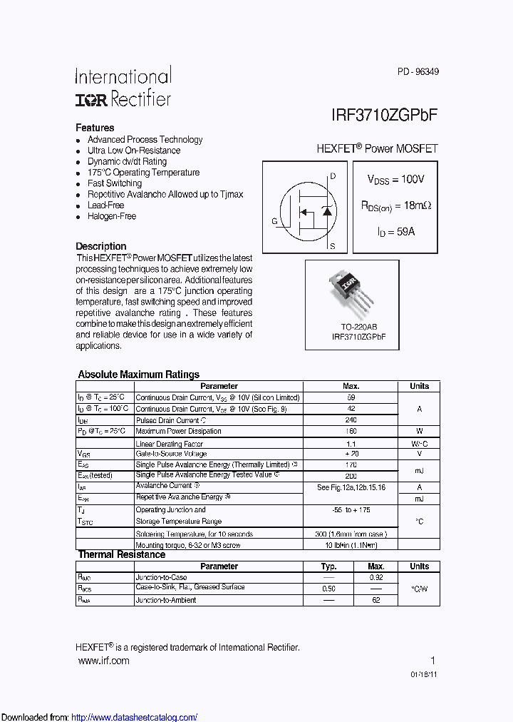 IRF3710ZG_9095360.PDF Datasheet