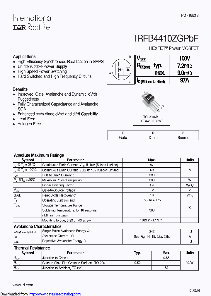 IRFB4410ZG_9095363.PDF Datasheet