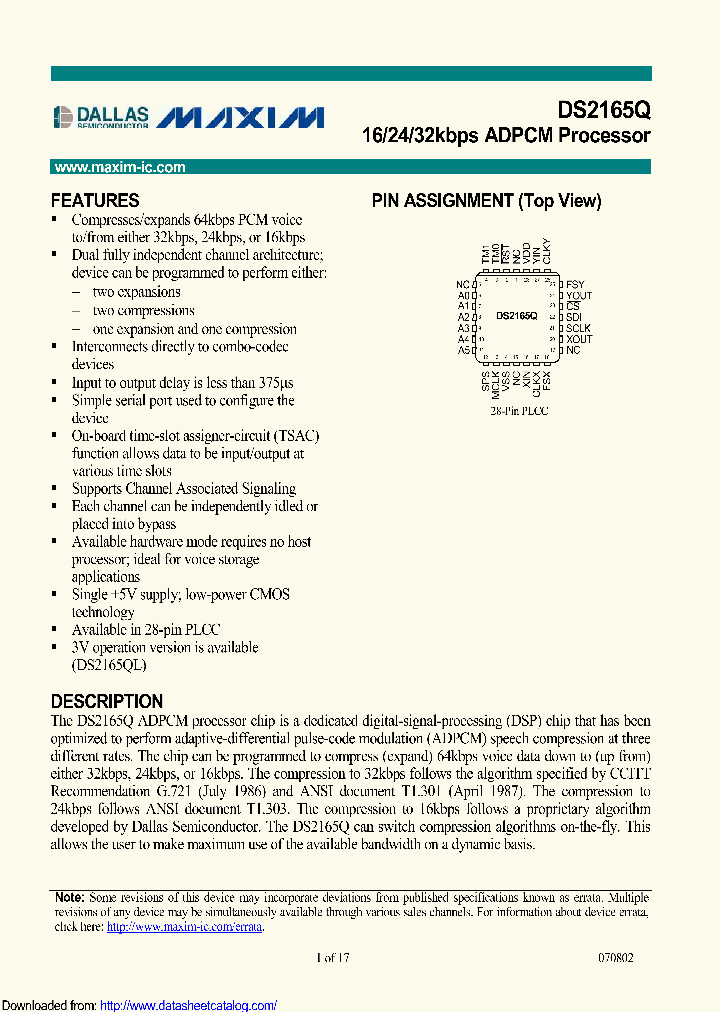 DS2165QN_9095463.PDF Datasheet