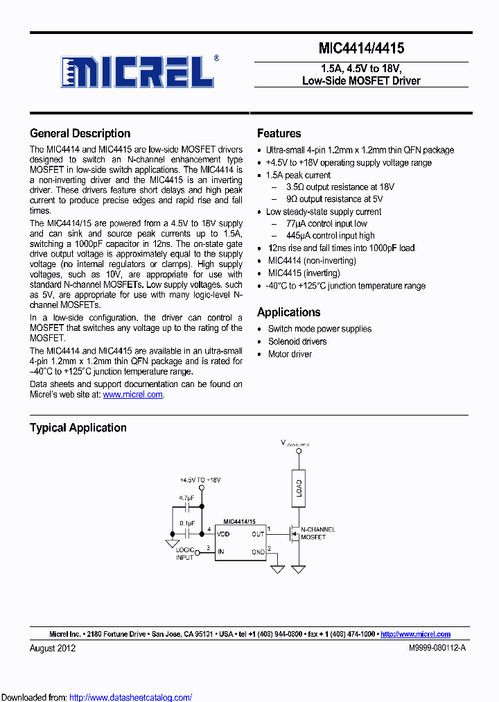 MIC4415YFT-TR_9095477.PDF Datasheet