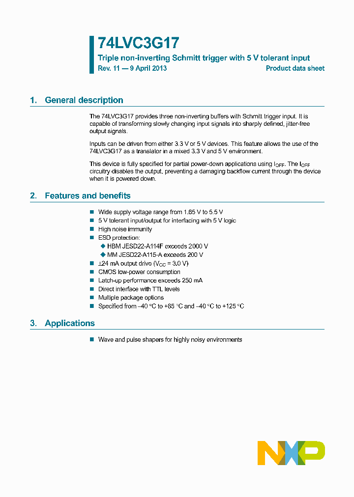74LVC3G17GS_9095669.PDF Datasheet