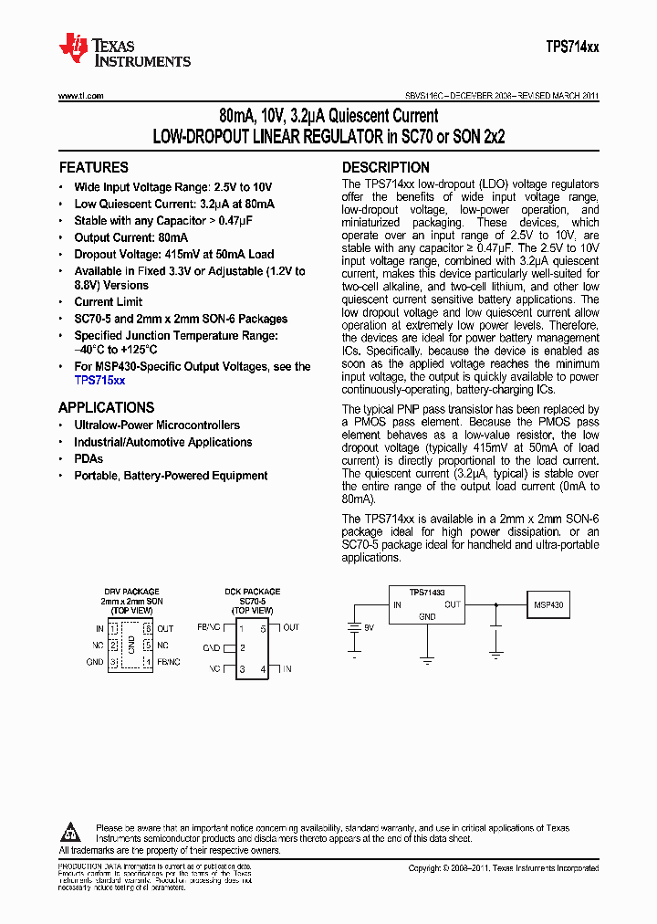 TPS71401DCKR_9095976.PDF Datasheet