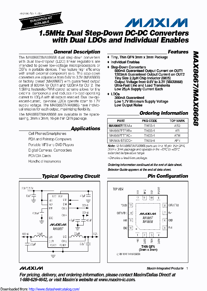 MAX8668ETEQ_9096218.PDF Datasheet