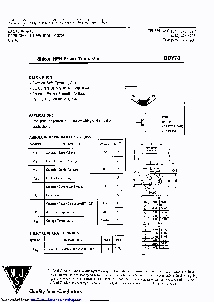 BDY73_9096240.PDF Datasheet