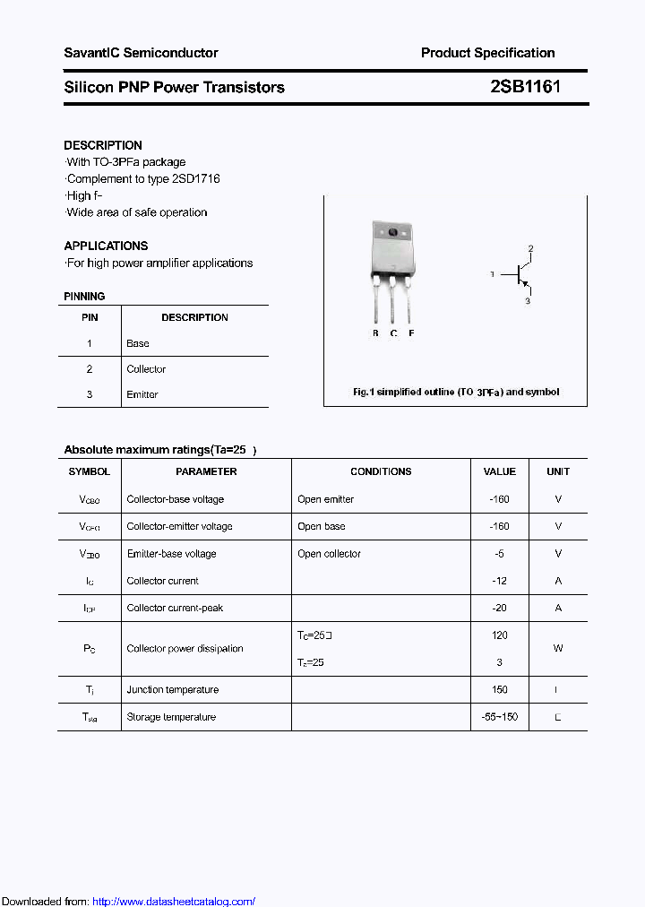 2SB1161_9096616.PDF Datasheet
