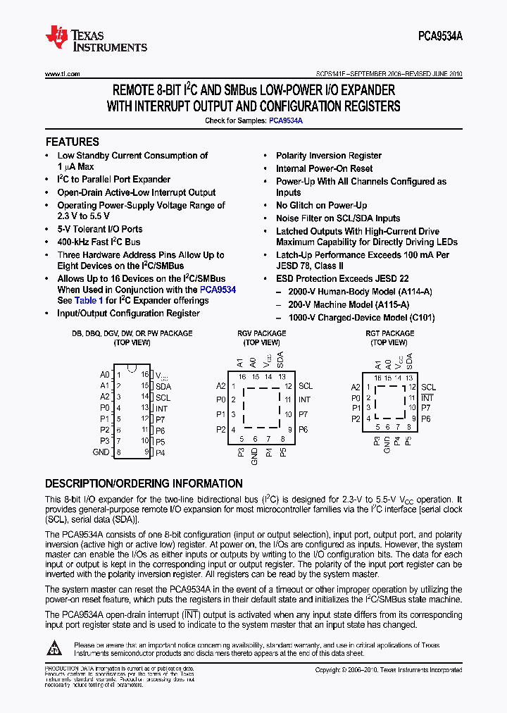 PCA9534ARGVRG4_9096681.PDF Datasheet