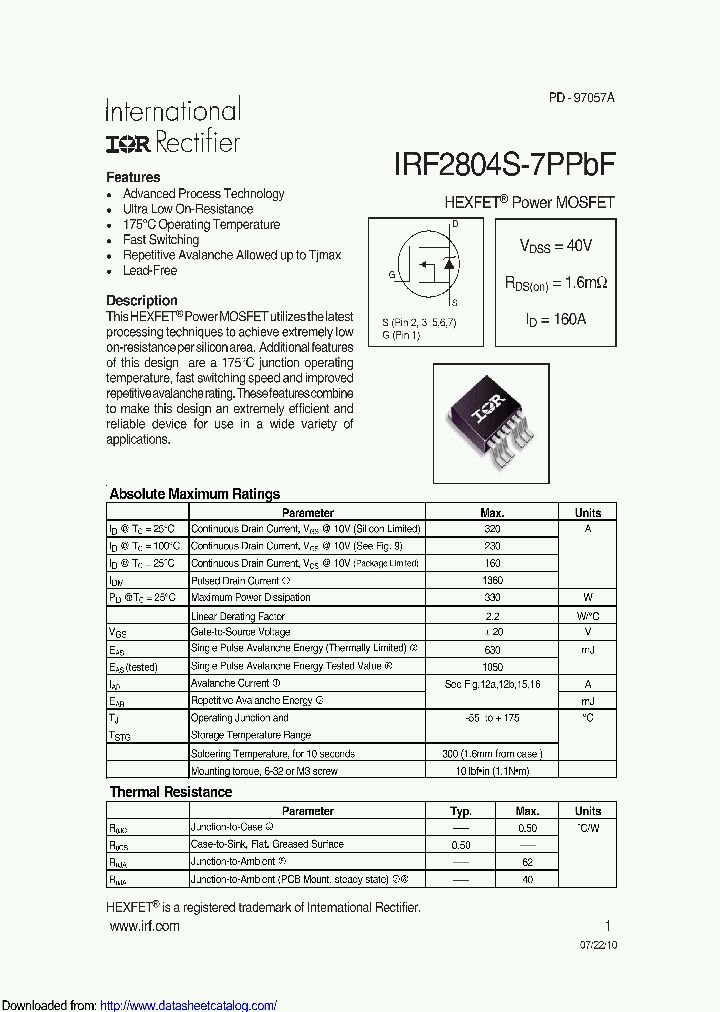 IRF2804STRL7PP_9097031.PDF Datasheet