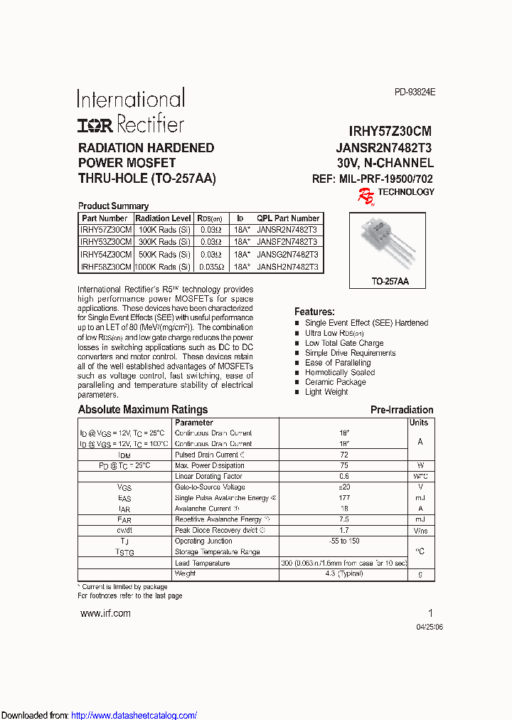 IRHY54Z30CM_9097486.PDF Datasheet