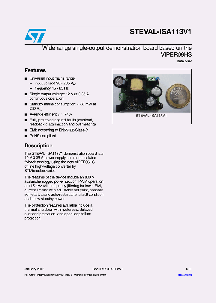 STEVAL-ISA113V1_9097544.PDF Datasheet