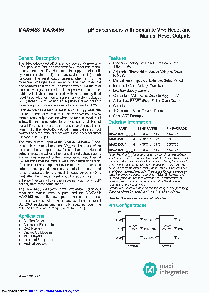 MAX6456UT16S_9097882.PDF Datasheet