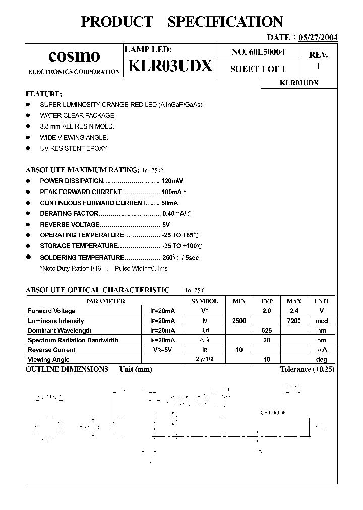 KLR03UDX_9097997.PDF Datasheet