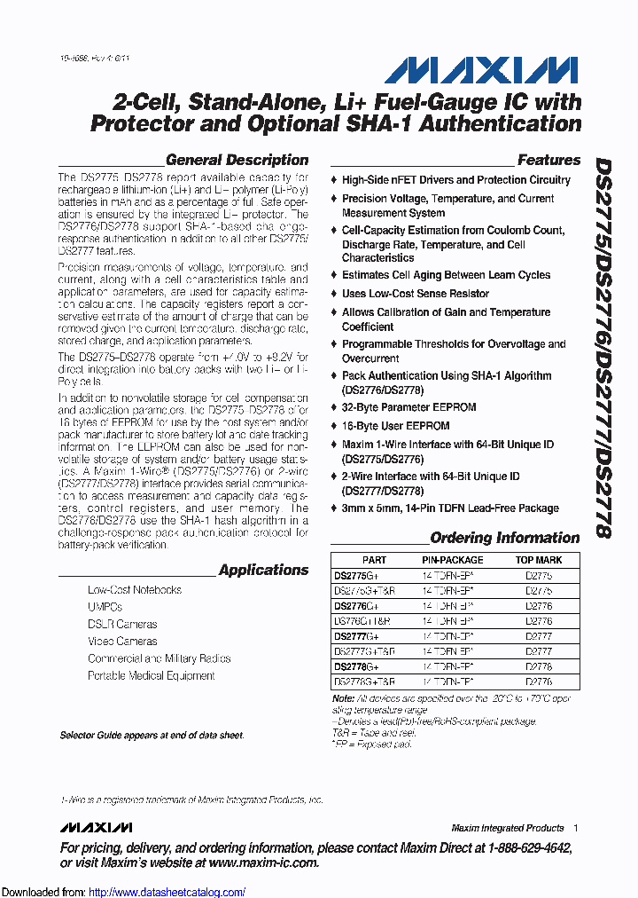 DS2776G-C01T_9098056.PDF Datasheet
