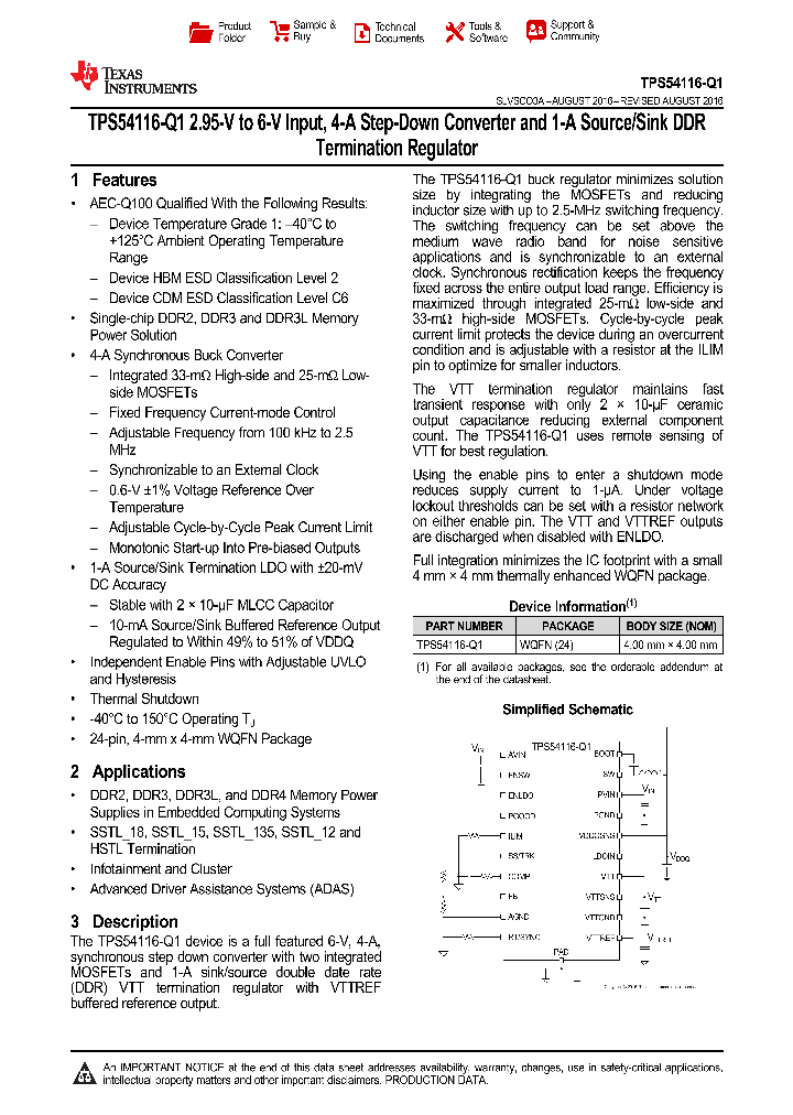 TPS54116QRTWTQ1_9098467.PDF Datasheet