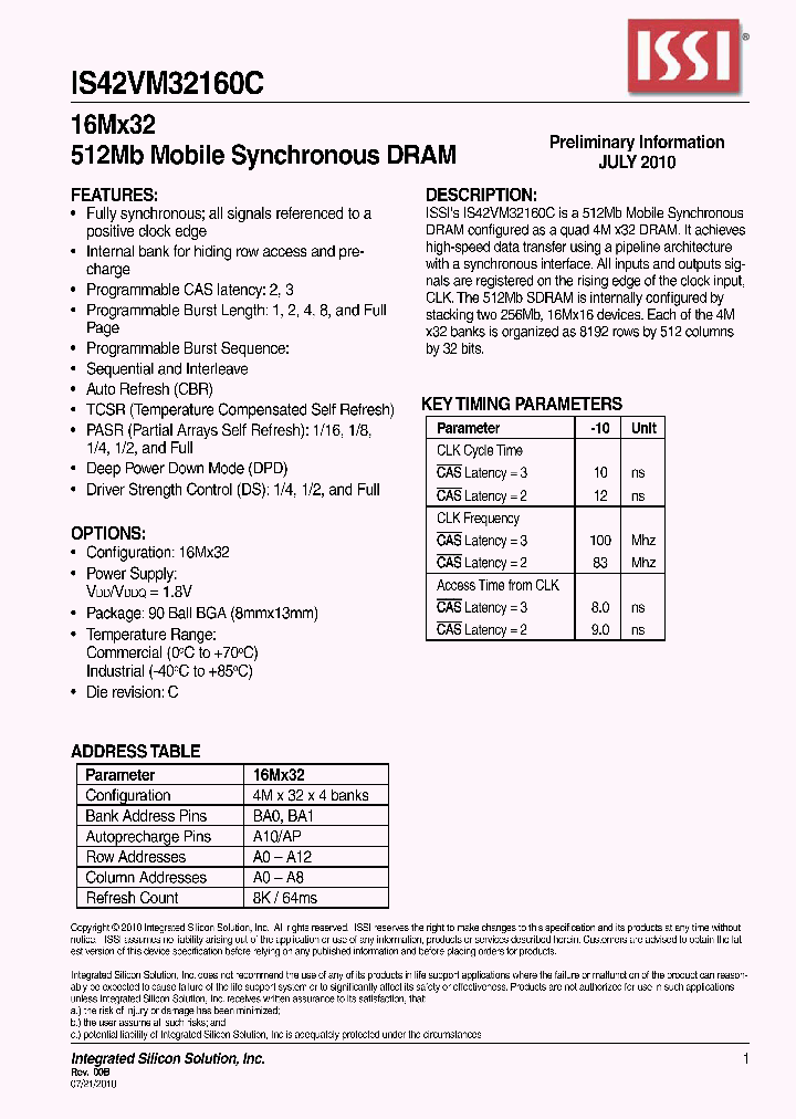 IS42VM32160C_9098446.PDF Datasheet