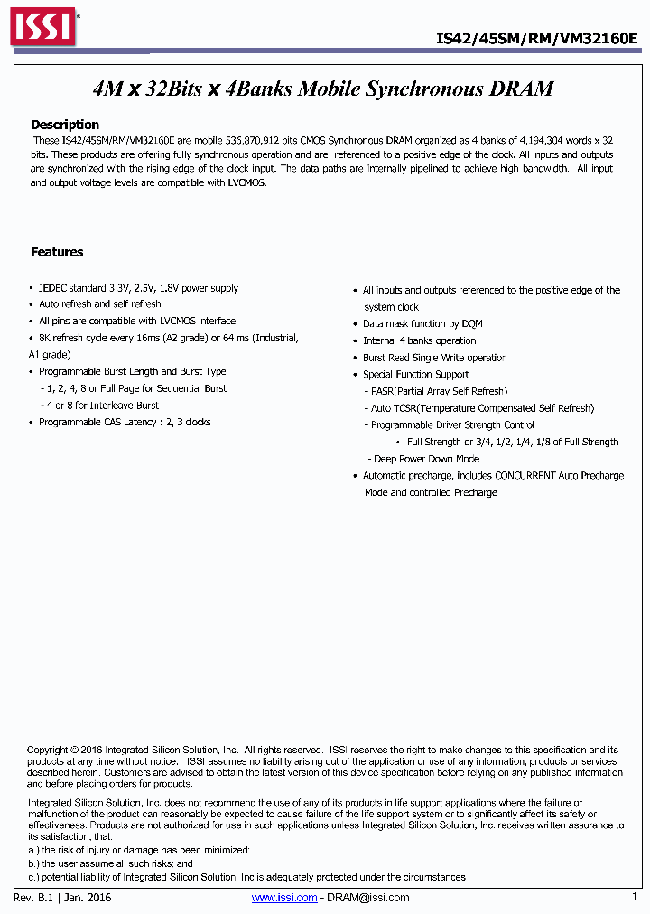 IS45VM32160E-6BLA1_9098455.PDF Datasheet