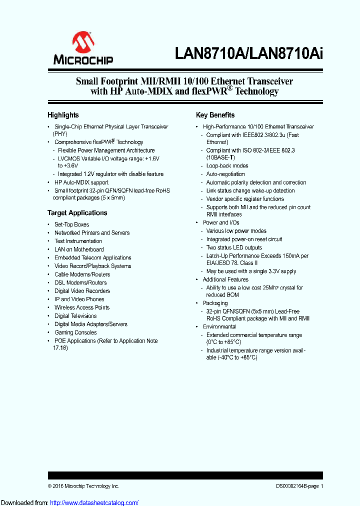 LAN8710A-EZC_9098785.PDF Datasheet