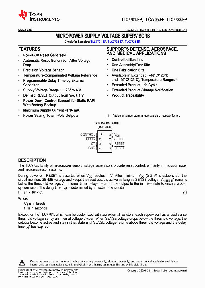 TLC77-EP_9098797.PDF Datasheet
