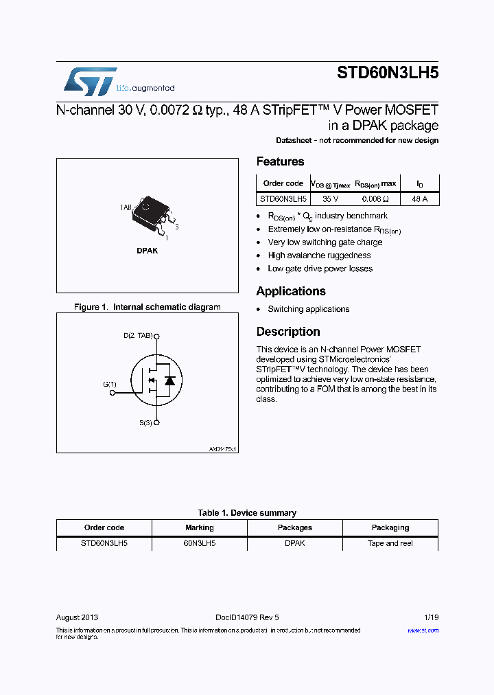 STD60N3LH5_9098838.PDF Datasheet