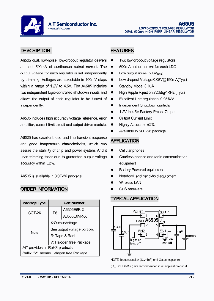 A6505_9099281.PDF Datasheet