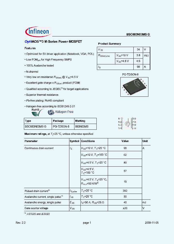 BSC883N03MSG_9099504.PDF Datasheet