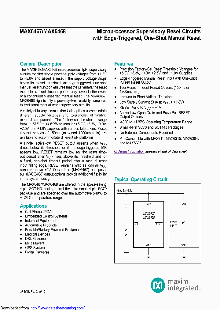 MAX6467XS16D3T_9099917.PDF Datasheet