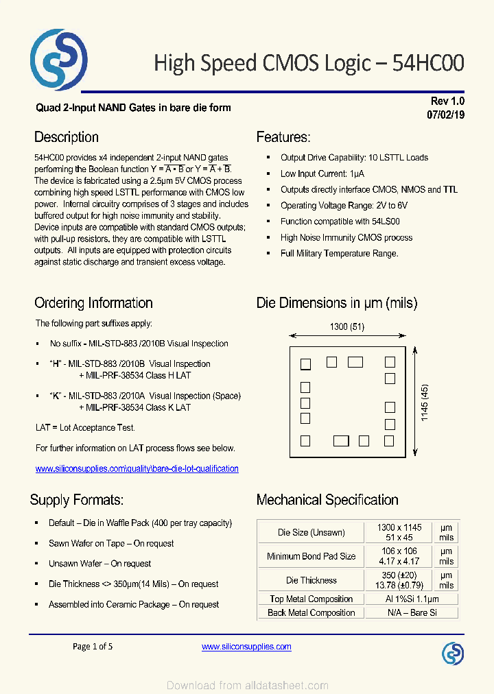 54HC00_9100499.PDF Datasheet
