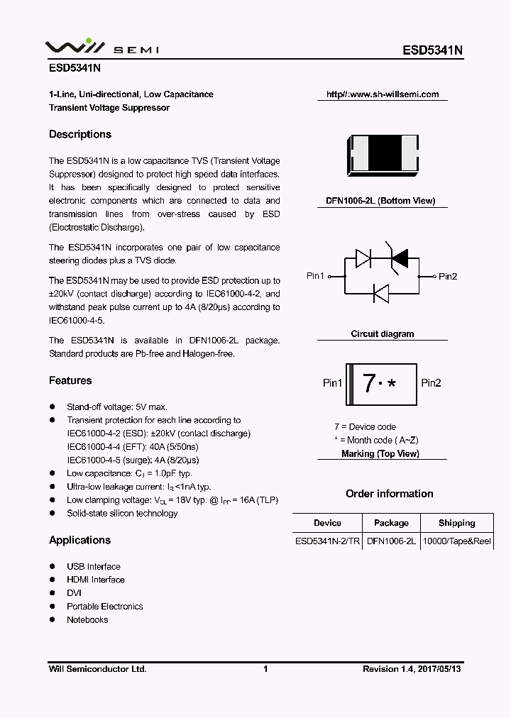ESD5341N-2TR_9100577.PDF Datasheet