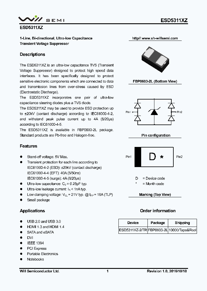 ESD5311XZ-2TR_9100571.PDF Datasheet