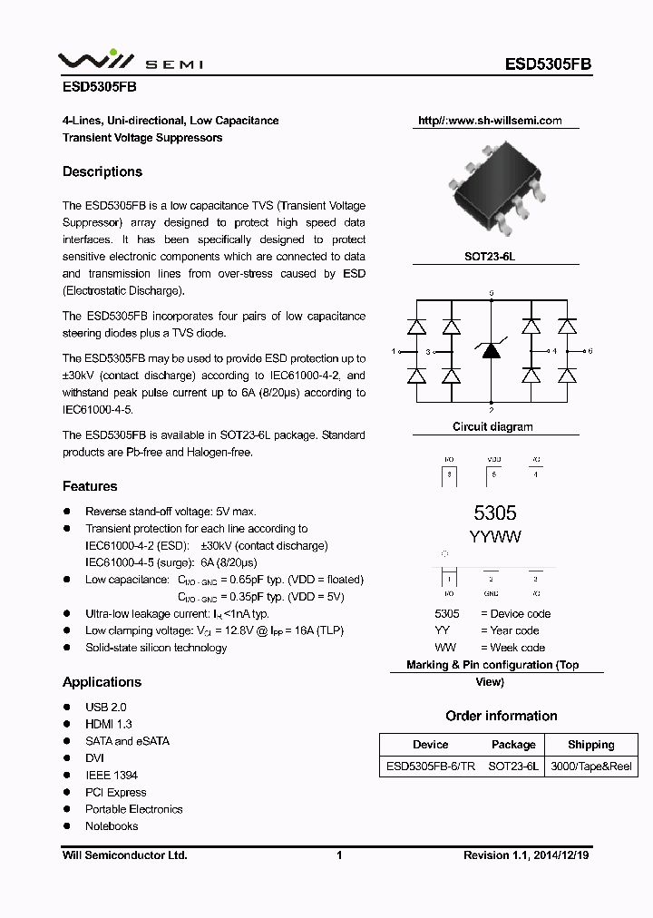 ESD5305FB_9100562.PDF Datasheet
