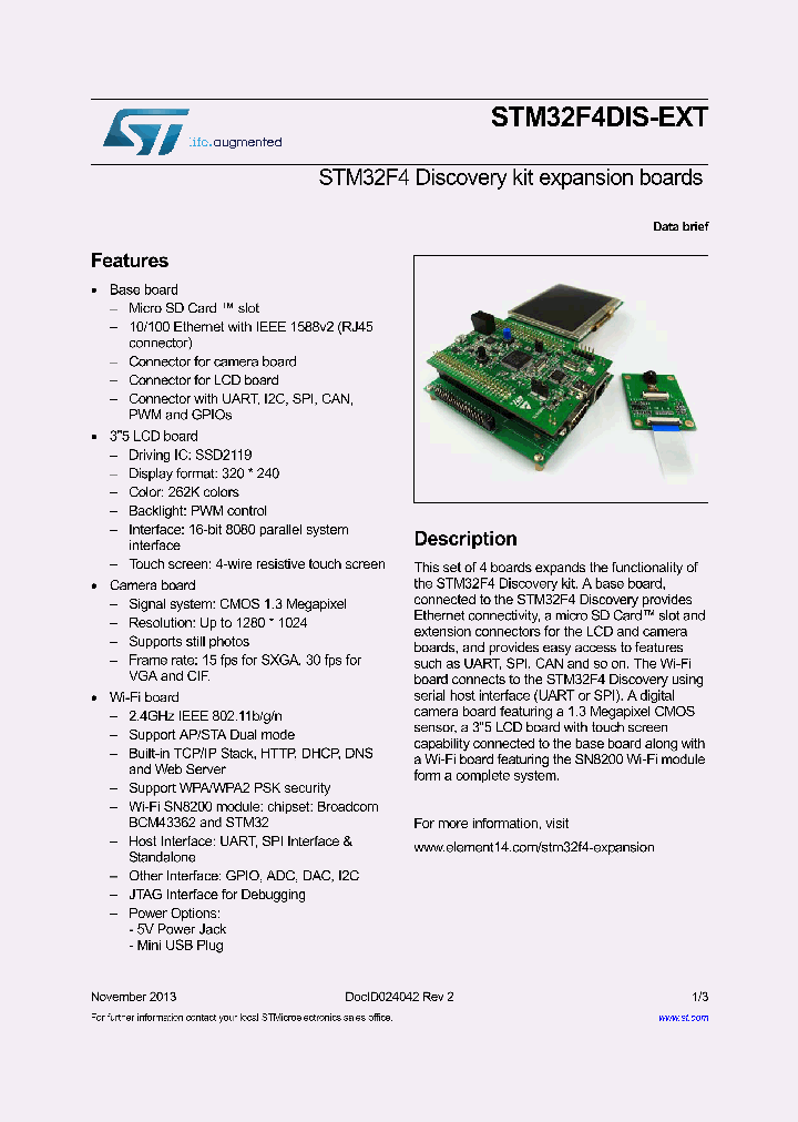 STM32F4DIS-BB_9100688.PDF Datasheet