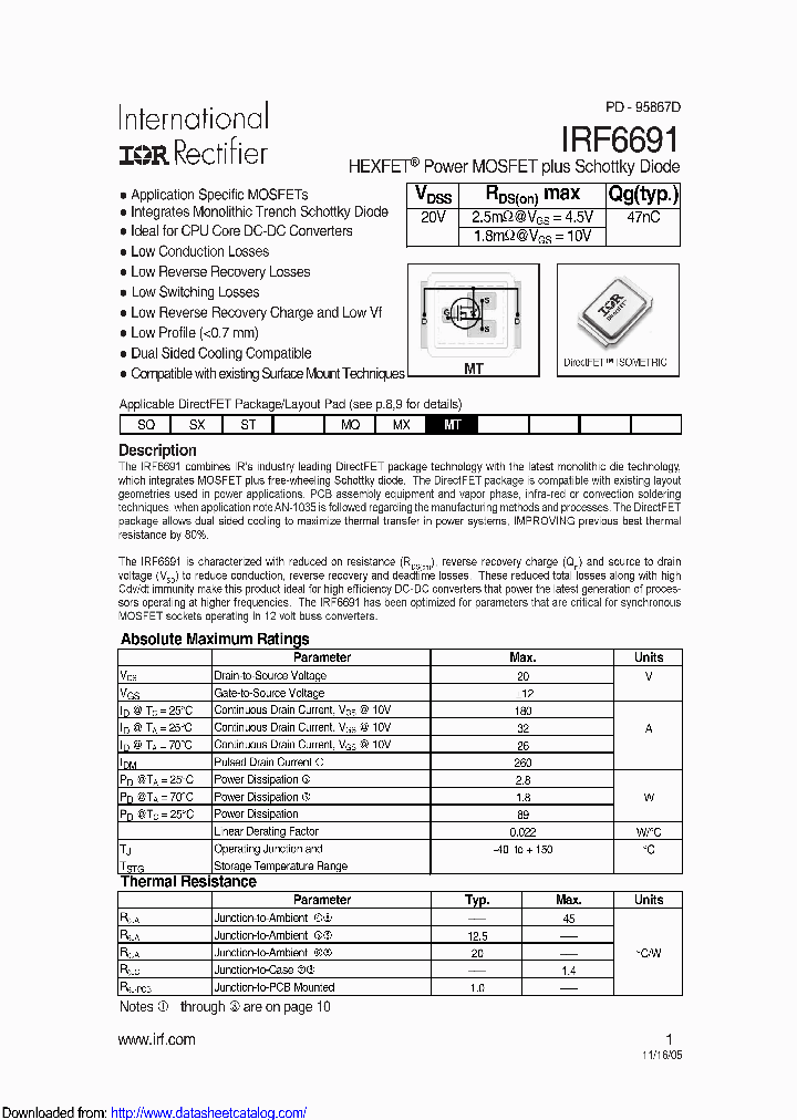 IRF6691TR1_9100810.PDF Datasheet