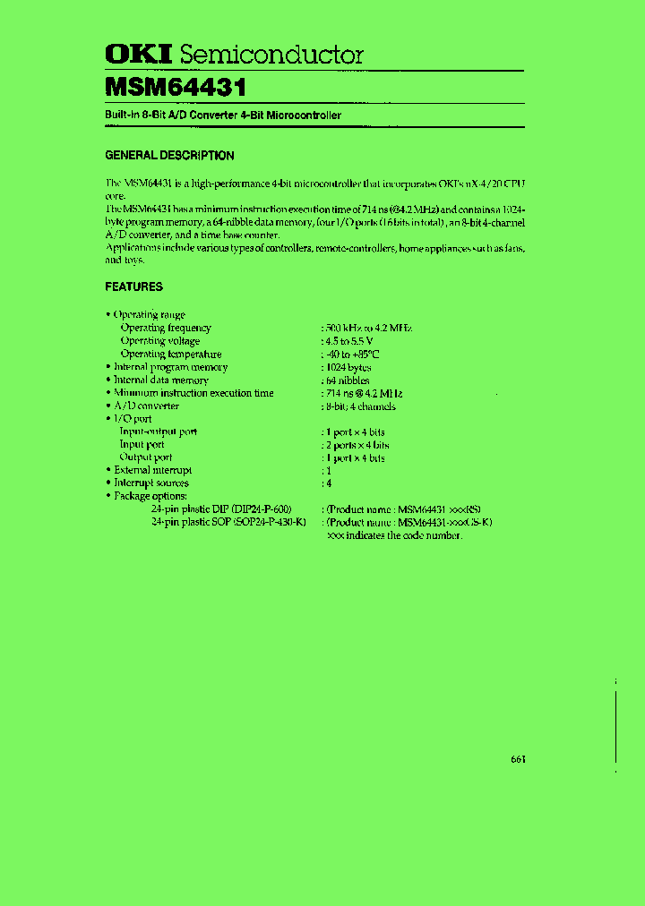 MSM64431_9101538.PDF Datasheet