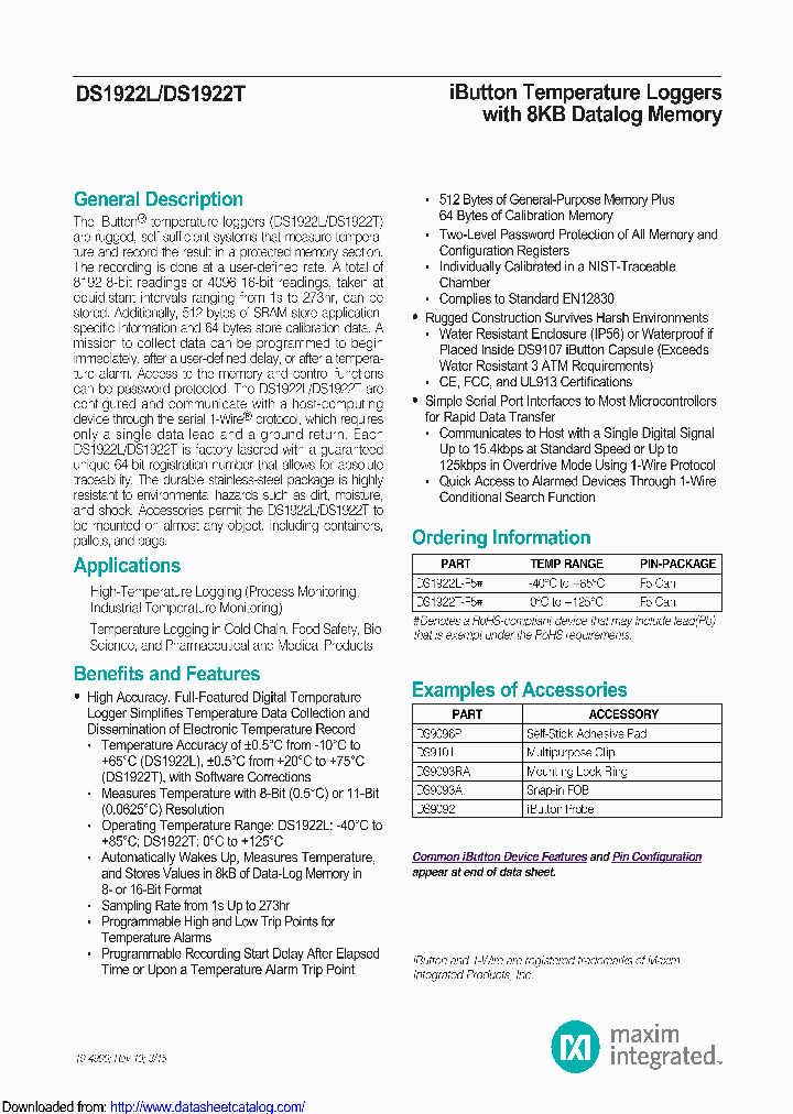 DS1922L-F5_9101614.PDF Datasheet