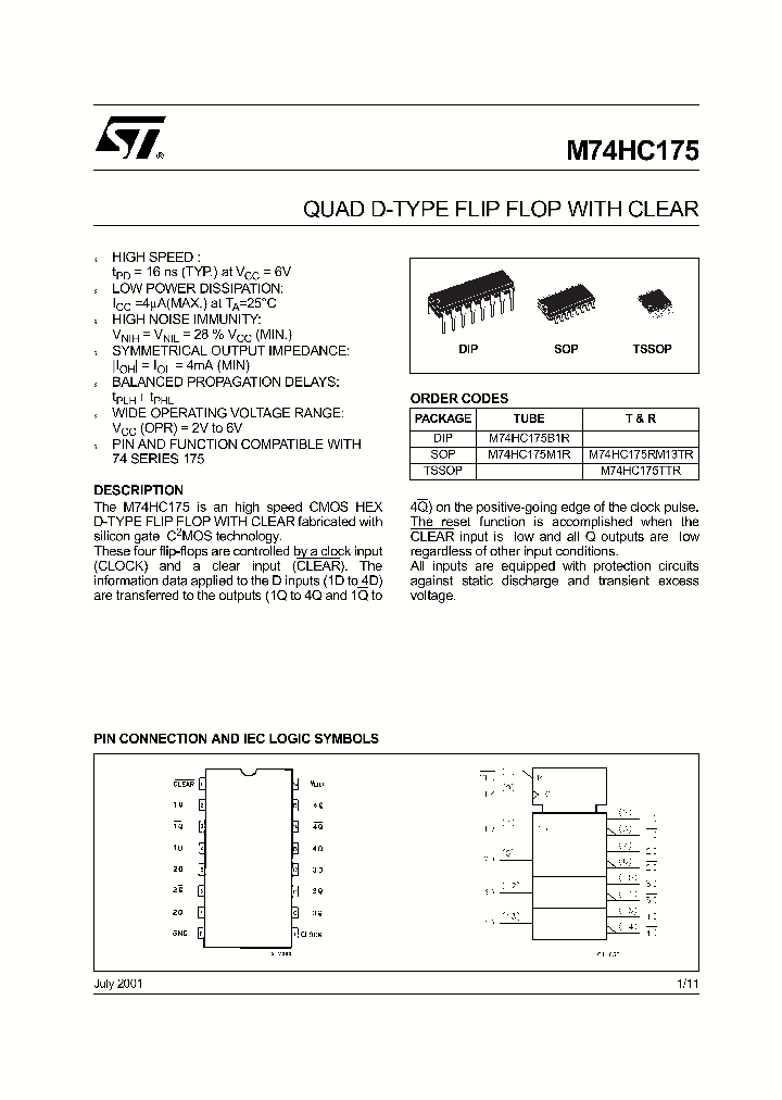 M74HC175RM13TR_9102186.PDF Datasheet