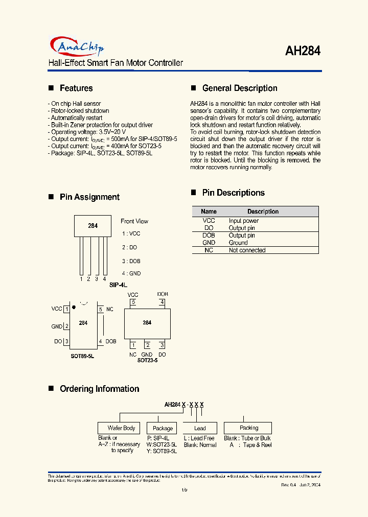 AH284-YL_9102832.PDF Datasheet