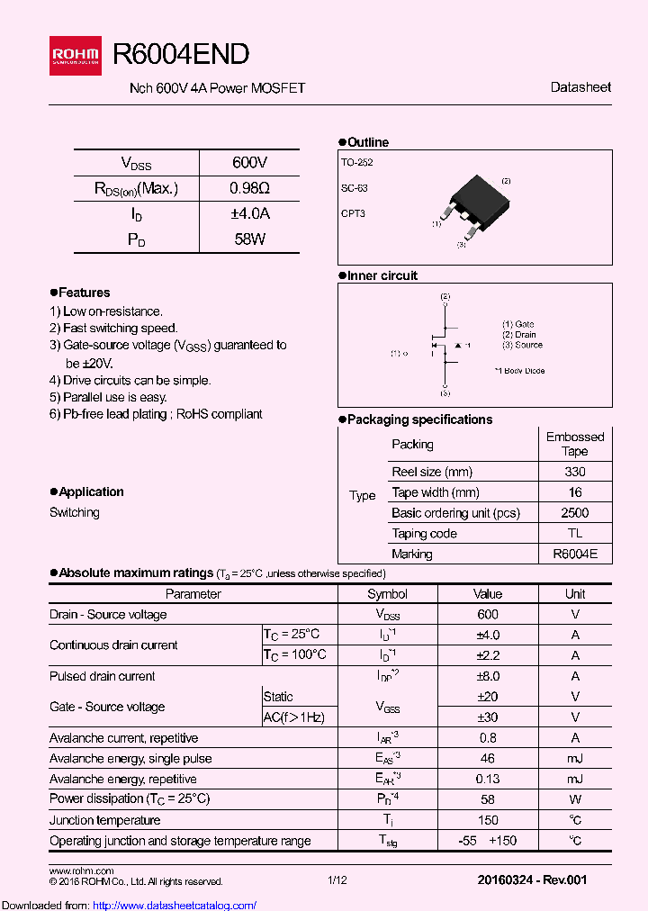 R6004ENDTL_9103141.PDF Datasheet