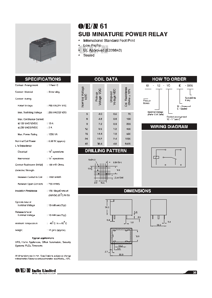 61-12-1CE-XXX_9103186.PDF Datasheet