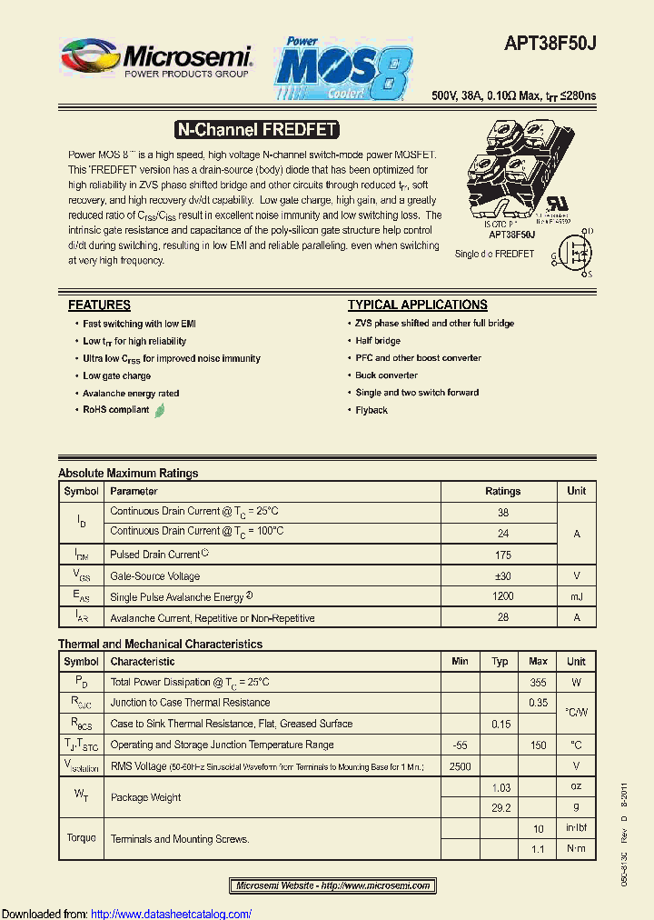 APT38F50J_9103237.PDF Datasheet
