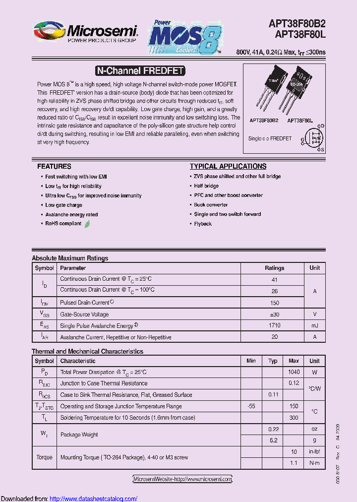APT38F80B2_9103238.PDF Datasheet