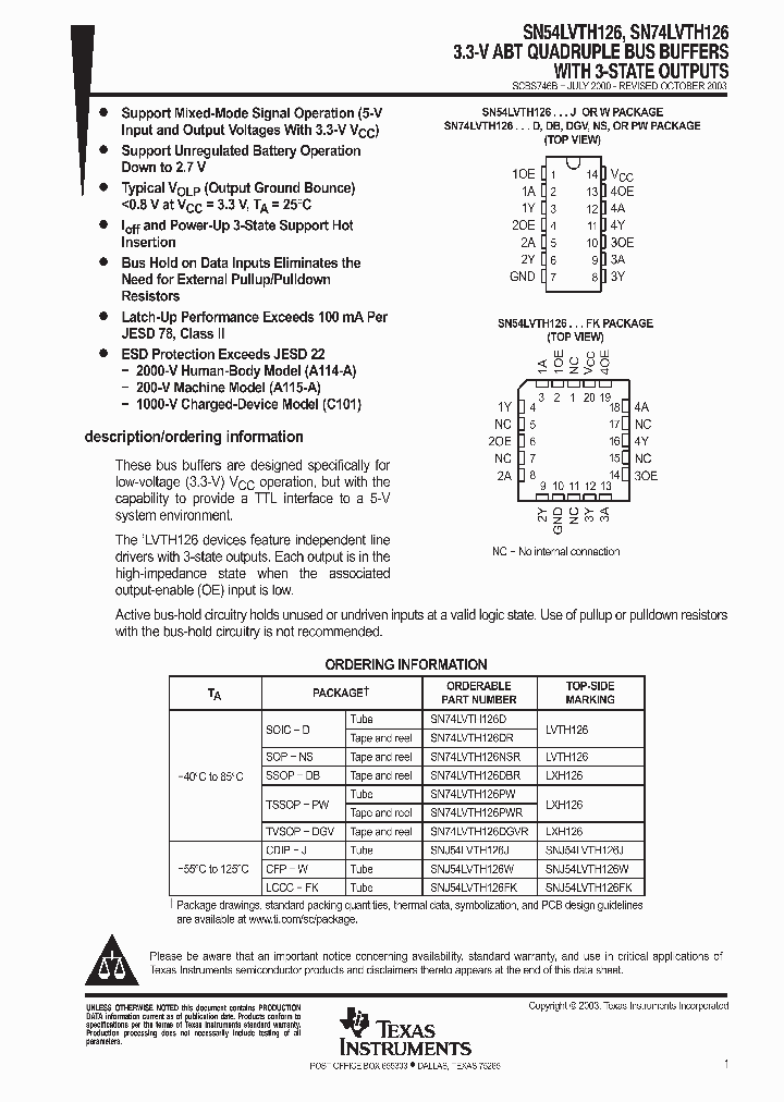 SN74LVTH126NSR_9103416.PDF Datasheet
