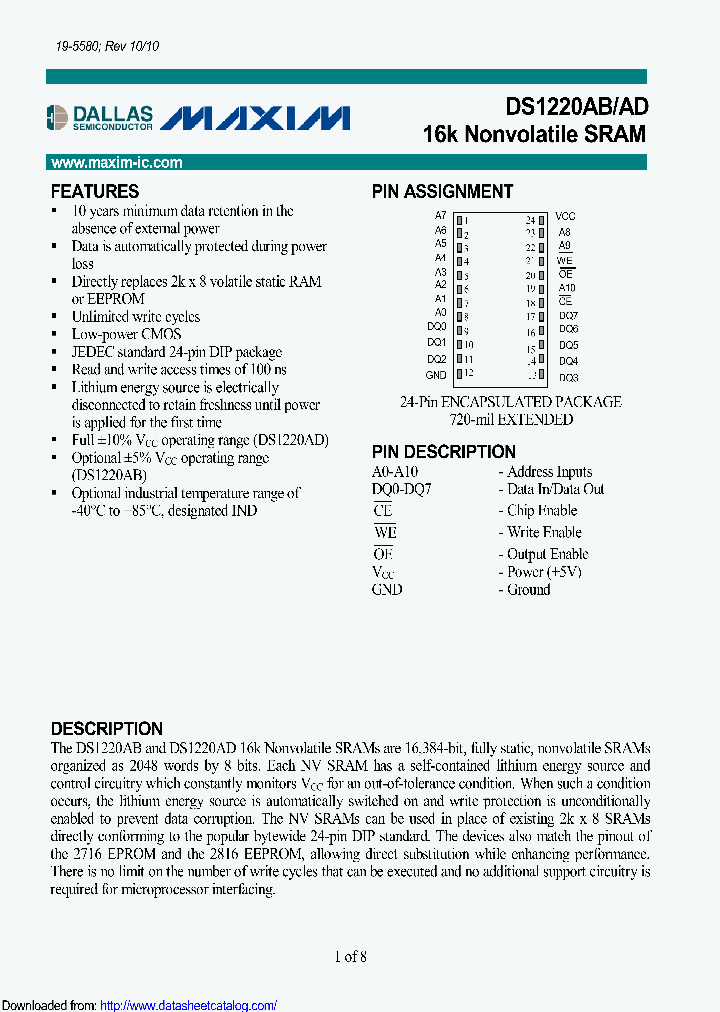 DS1220AB-100IND_9103903.PDF Datasheet
