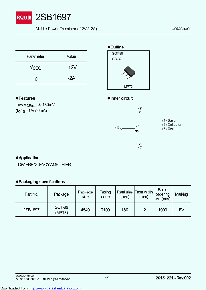 2SB1697T100_9104148.PDF Datasheet